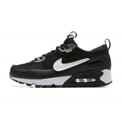 Men Sports Shoes Nike Air Max 90 Futura Black White