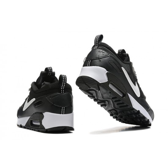 Men Sports Shoes Nike Air Max 90 Futura Black White