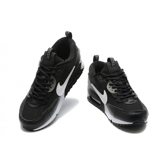 Men Sports Shoes Nike Air Max 90 Futura Black White