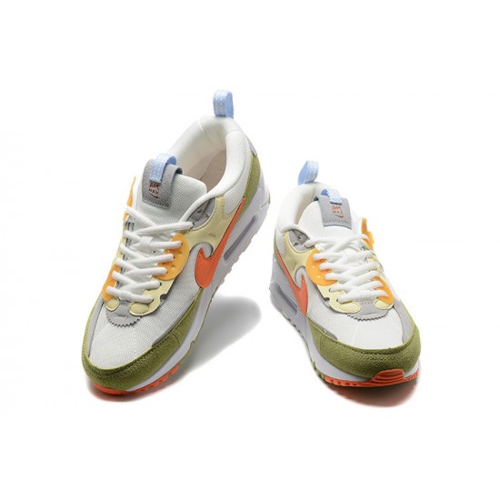 Men Sports Shoes Nike Air Max 90 Futura Green Orange