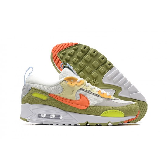 Men Sports Shoes Nike Air Max 90 Futura Green Orange