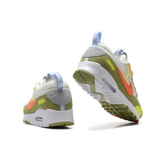 Men Sports Shoes Nike Air Max 90 Futura Green Orange