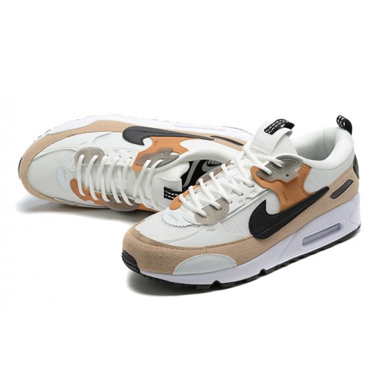 Men Sports Shoes Nike Air Max 90 Futura White Brown DM9922-002