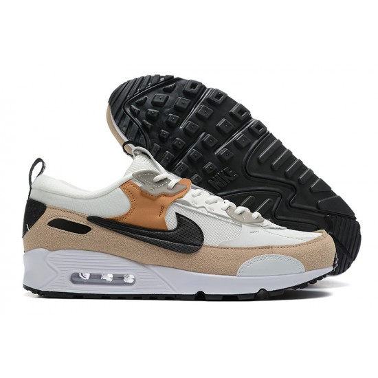 Men Sports Shoes Nike Air Max 90 Futura White Brown DM9922-002