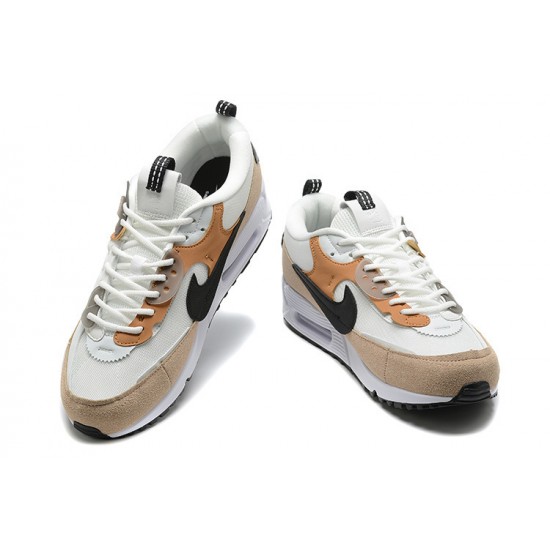 Men Sports Shoes Nike Air Max 90 Futura White Brown DM9922-002