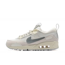 Men Sports Shoes Nike Air Max 90 Futura White Grey