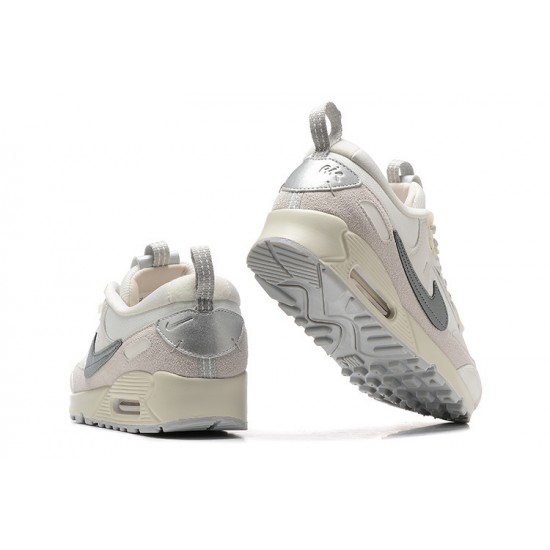 Men Sports Shoes Nike Air Max 90 Futura White Grey