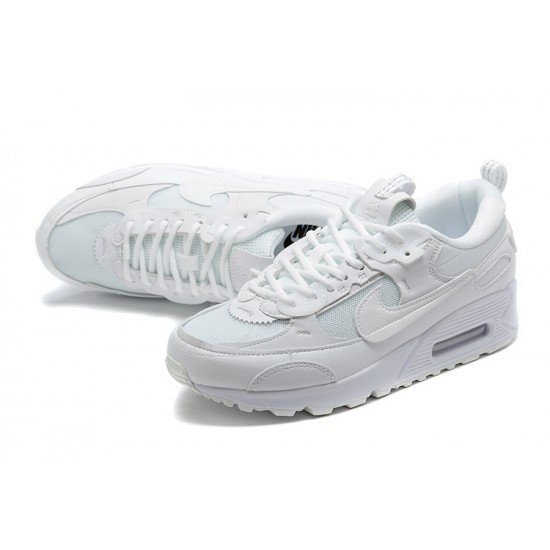 Women/Men Sports Shoes Nike Air Max 90 Futura Triple White DM9922-101