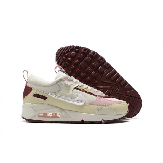 Women Sports Shoes Nike Air Max 90 Futura Beige Pink