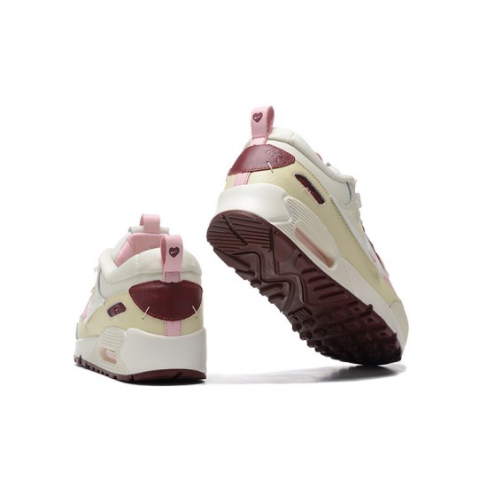 Women Sports Shoes Nike Air Max 90 Futura Beige Pink