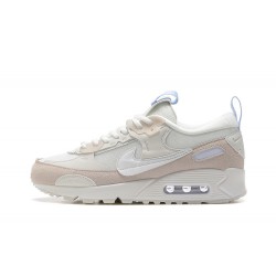 Women Sports Shoes Nike Air Max 90 Futura White Beige