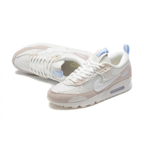 Women Sports Shoes Nike Air Max 90 Futura White Beige