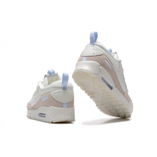 Women Sports Shoes Nike Air Max 90 Futura White Beige