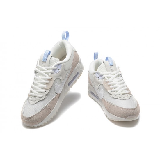Women Sports Shoes Nike Air Max 90 Futura White Beige