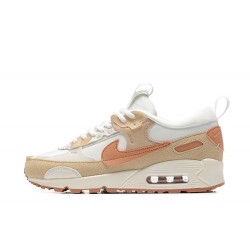Women Sports Shoes Nike Air Max 90 Futura White Brown DV7190-100