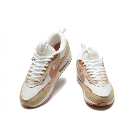 Women Sports Shoes Nike Air Max 90 Futura White Brown DV7190-100