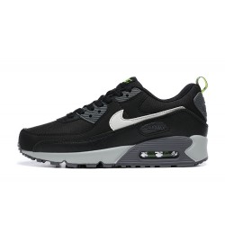 Men Sports Shoes Nike Air Max 90 Black Grey White