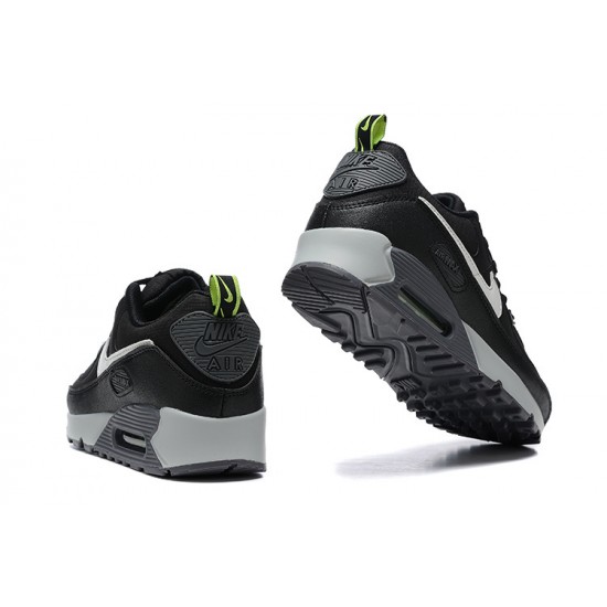 Men Sports Shoes Nike Air Max 90 Black Grey White