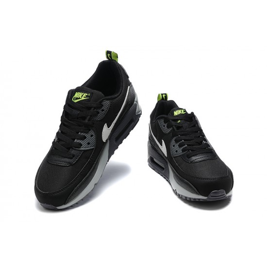 Men Sports Shoes Nike Air Max 90 Black Grey White