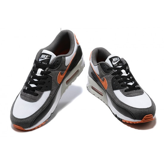 Men Sports Shoes Nike Air Max 90 Black Orange DM0029-101