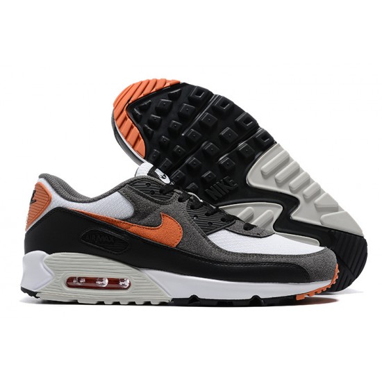 Men Sports Shoes Nike Air Max 90 Black Orange DM0029-101