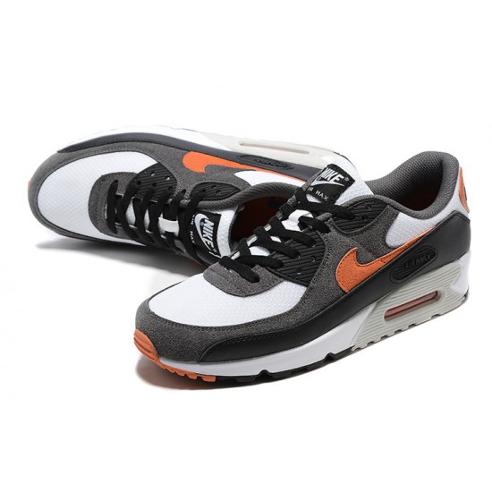 Men Sports Shoes Nike Air Max 90 Black Orange DM0029-101
