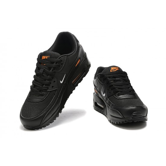 Men Sports Shoes Nike Air Max 90 Black Orange DV7146-001