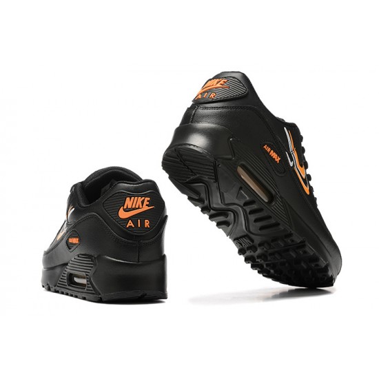 Men Sports Shoes Nike Air Max 90 Black Orange DV7146-001