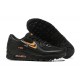 Men Sports Shoes Nike Air Max 90 Black Orange DV7146-001