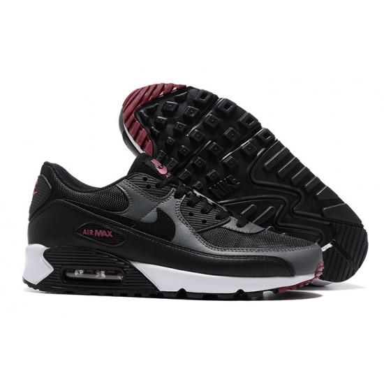 Men Sports Shoes Nike Air Max 90 Black Pink DQ4071-001