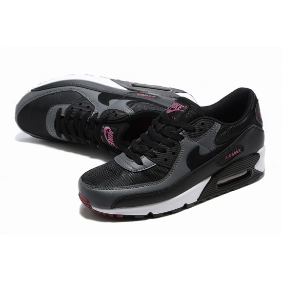 Men Sports Shoes Nike Air Max 90 Black Pink DQ4071-001