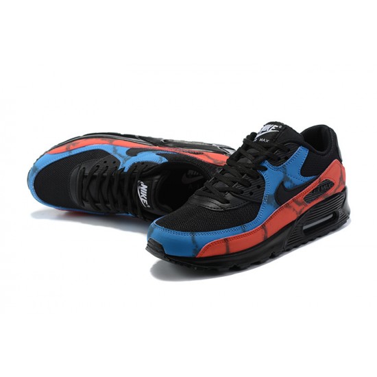 Men Sports Shoes Nike Air Max 90 Black Red DJ6888-001