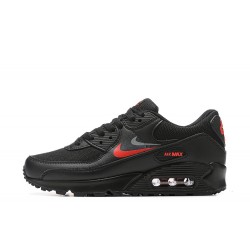 Men Sports Shoes Nike Air Max 90 Black Red