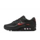 Men Sports Shoes Nike Air Max 90 Black Red