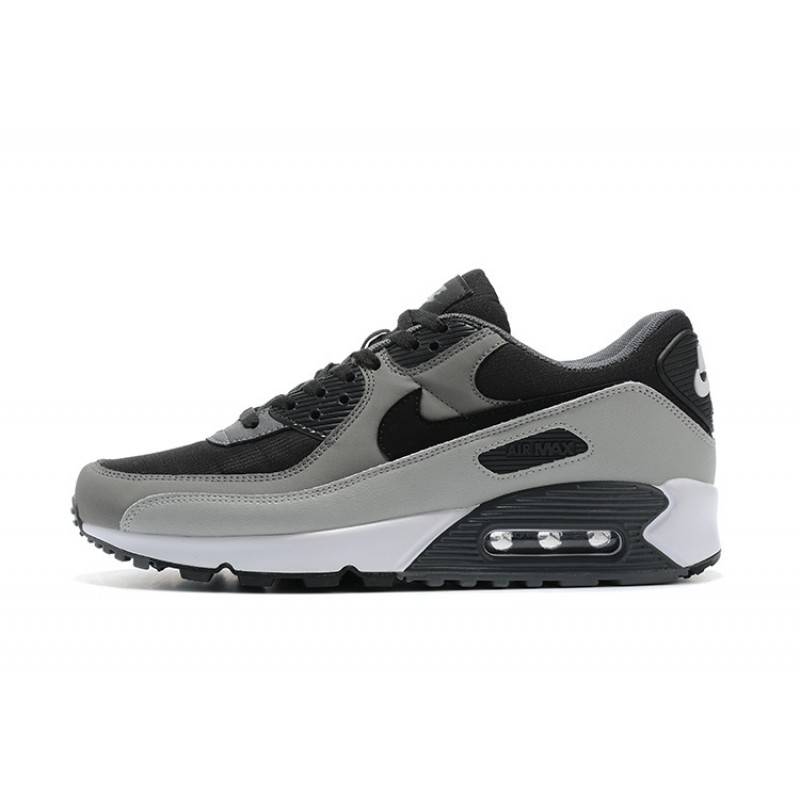Men Sports Shoes Nike Air Max 90 Black and Grey