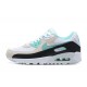 Men Sports Shoes Nike Air Max 90 Blue Beige and Grey