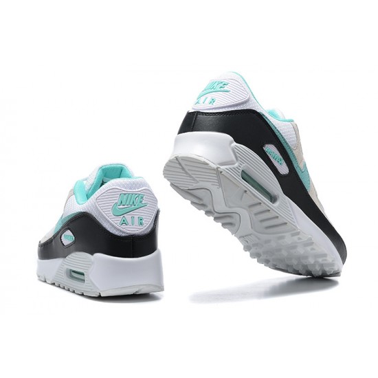 Men Sports Shoes Nike Air Max 90 Blue Beige and Grey