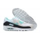 Men Sports Shoes Nike Air Max 90 Blue Beige and Grey