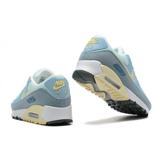 Men Sports Shoes Nike Air Max 90 Blue White DM2829-001
