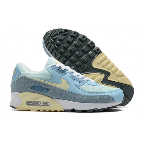 Men Sports Shoes Nike Air Max 90 Blue White DM2829-001