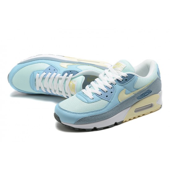 Men Sports Shoes Nike Air Max 90 Blue White DM2829-001