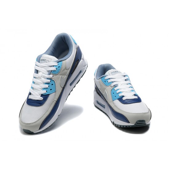 Men Sports Shoes Nike Air Max 90 Blue White FD0664-400