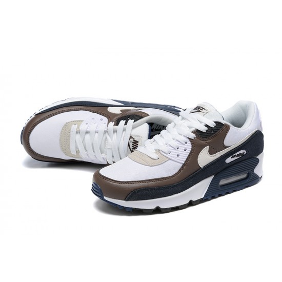 Men Sports Shoes Nike Air Max 90 Brown Grey and Black
