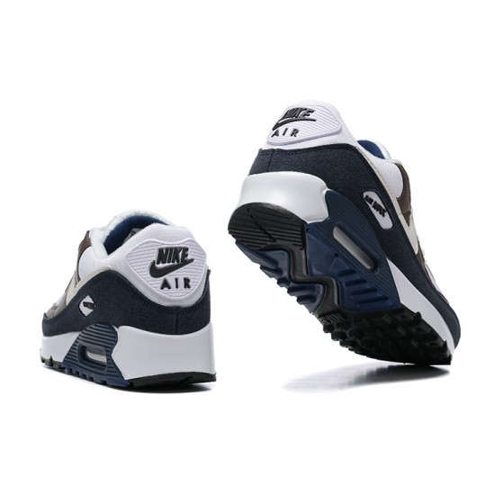 Men Sports Shoes Nike Air Max 90 Brown Grey and Black