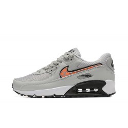 Men Sports Shoes Nike Air Max 90 Grey Orange