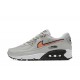 Men Sports Shoes Nike Air Max 90 Grey Orange