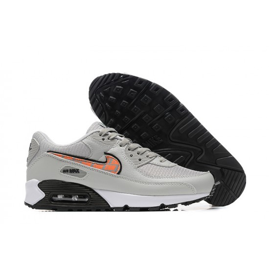 Men Sports Shoes Nike Air Max 90 Grey Orange
