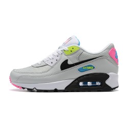 Men Sports Shoes Nike Air Max 90 Grey Pink DE4398-001
