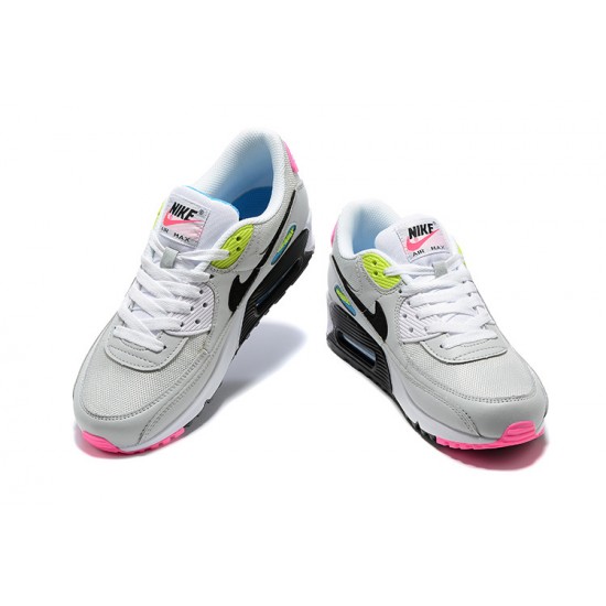 Men Sports Shoes Nike Air Max 90 Grey Pink DE4398-001