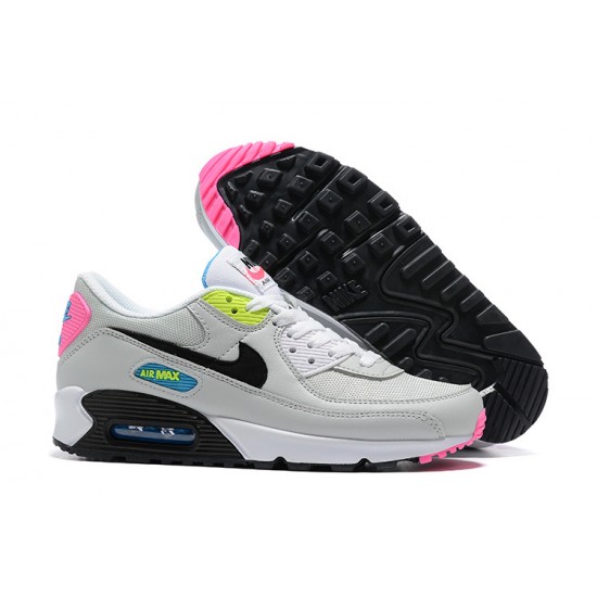 Men Sports Shoes Nike Air Max 90 Grey Pink DE4398-001